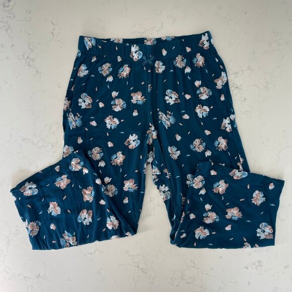 la Vie en Rose 2 Piece Pajama Set Rayon Blend Blue White Grey Peach Sz S & XS - Picture 10 of 13